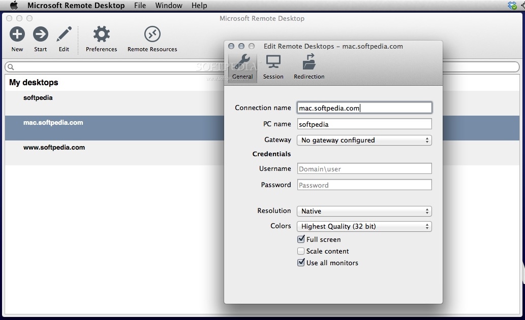 microsoft remote desktop connection client for mac 10.9