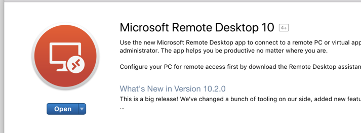 microsoft remote desktop connection client for mac 10.9